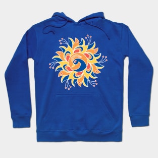 Colorful Peacock - Multicolor Peacocks Rangoli Hoodie